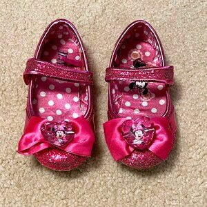 Disney Collection - Minnie Mouse - Hot Pink Flat Costume Shoes - Size 9